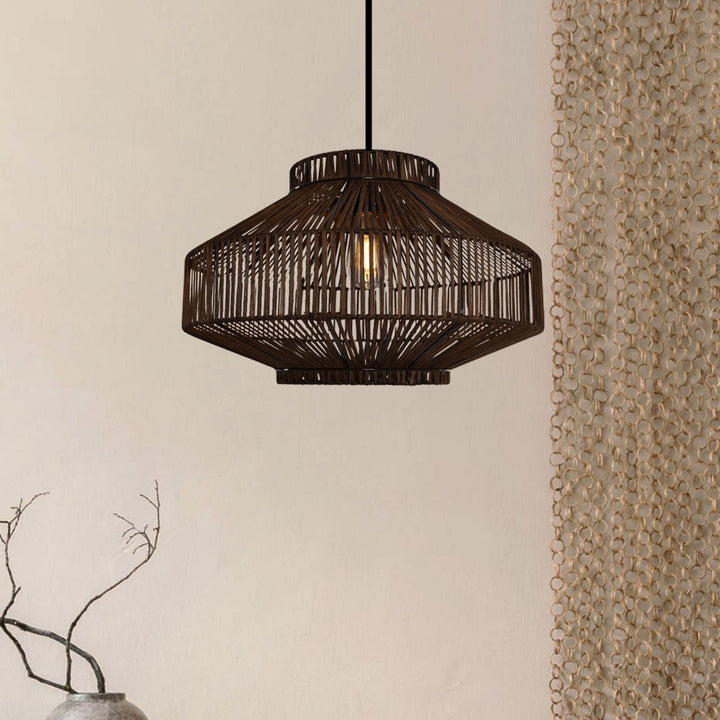 Living Nest UK Rattan Pendant Light for Modern Boho Interiors Perfect for Kitchen Pendant Lighting and Living Spaces Living Nest UK In Stock