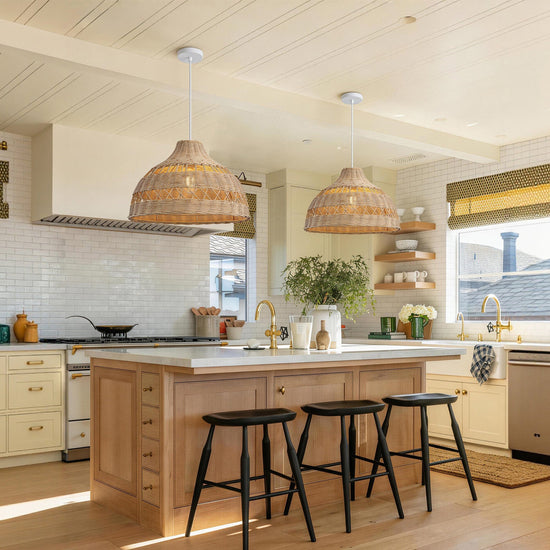 Lightsin Cella-Natural Rattan Pendant Light - Handwoven Ceiling Light, Durable & Rustic Lightsin UK 