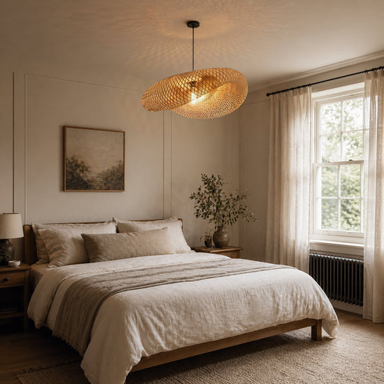 Lightsin Eco-Friendly Handmade Bamboo Pendant Light 60/80cm for Dining Room & Living Room Lightsin UK 