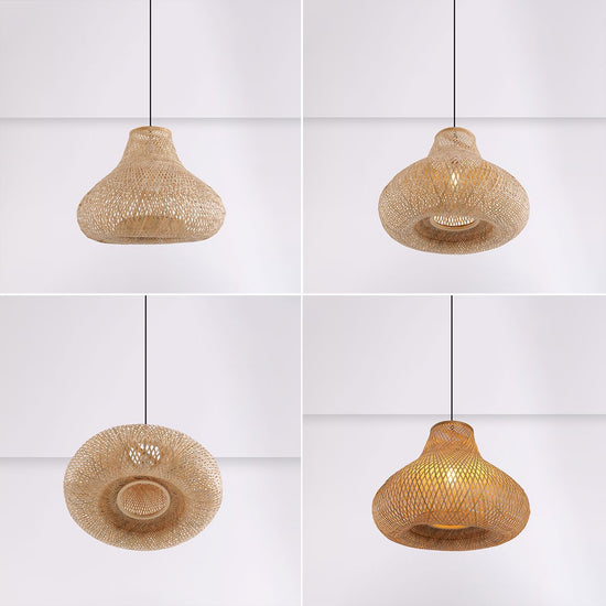 Lightsin Distinctive Handcrafted Bamboo Gourd Decorative Pendant Light Lightsin UK 