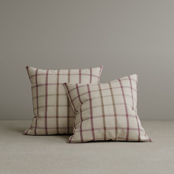 🎁 Square Exclusive Design Cushion in Red Checkered Cotton Linen, 45*45CM (100% off)