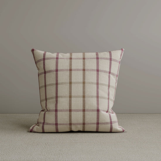 Cottonfy Square Exclusive Design Cushion in Red Checkered Cotton Linen, 45*45CM Living and Home 1 PC 