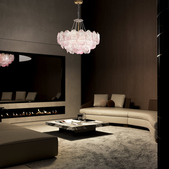 Lightsin Elegant Glass Chandelier with Adjustable Hanging Length Lightsin UK 