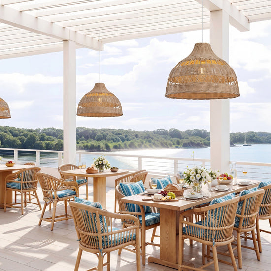 Lightsin Cella-Natural Rattan Pendant Light - Handwoven Ceiling Light, Durable & Rustic Lightsin UK 