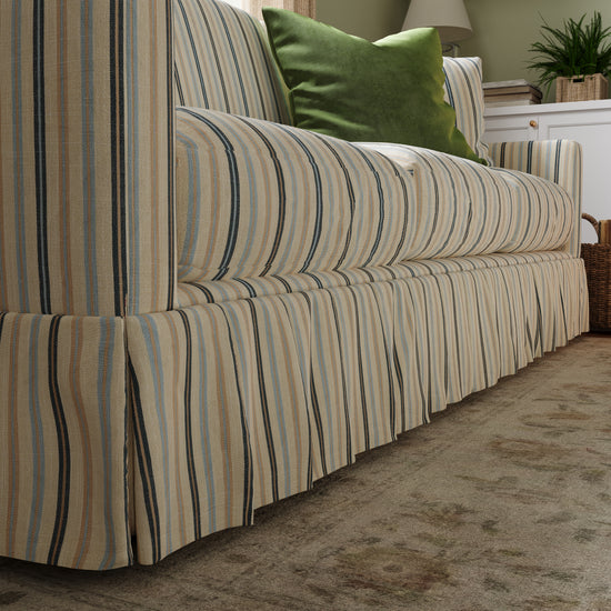 Country Check Sofa with Removable Skirted Covers