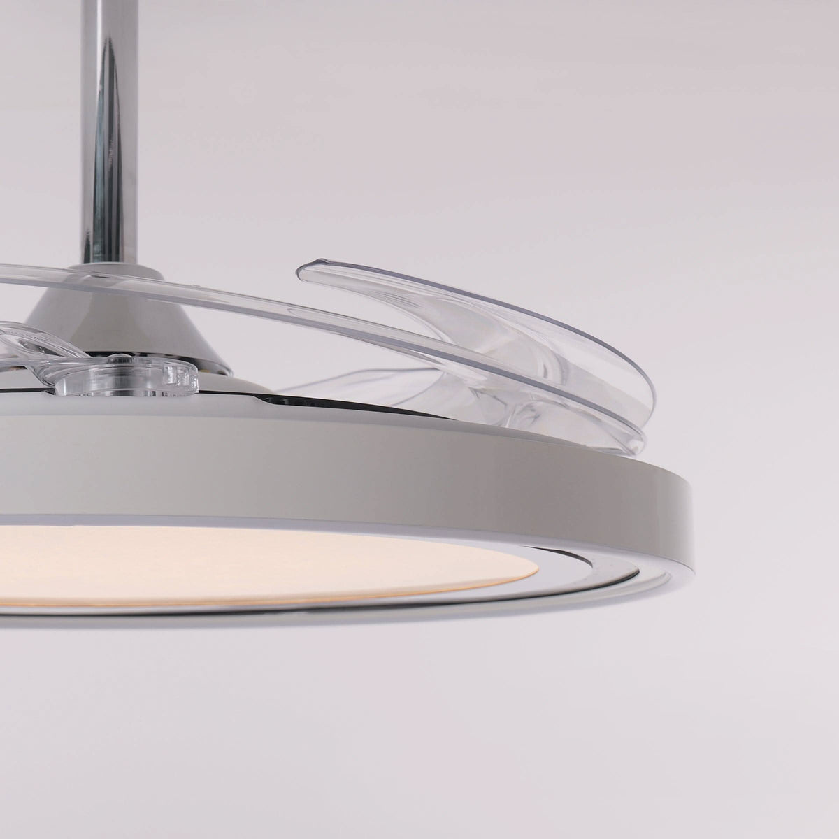 48 inch reversible ceiling fan with LED light shown as a clean product view