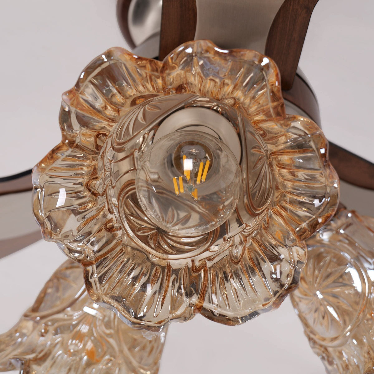 36 inch reversible ceiling fan with LED light shown as a clean product view