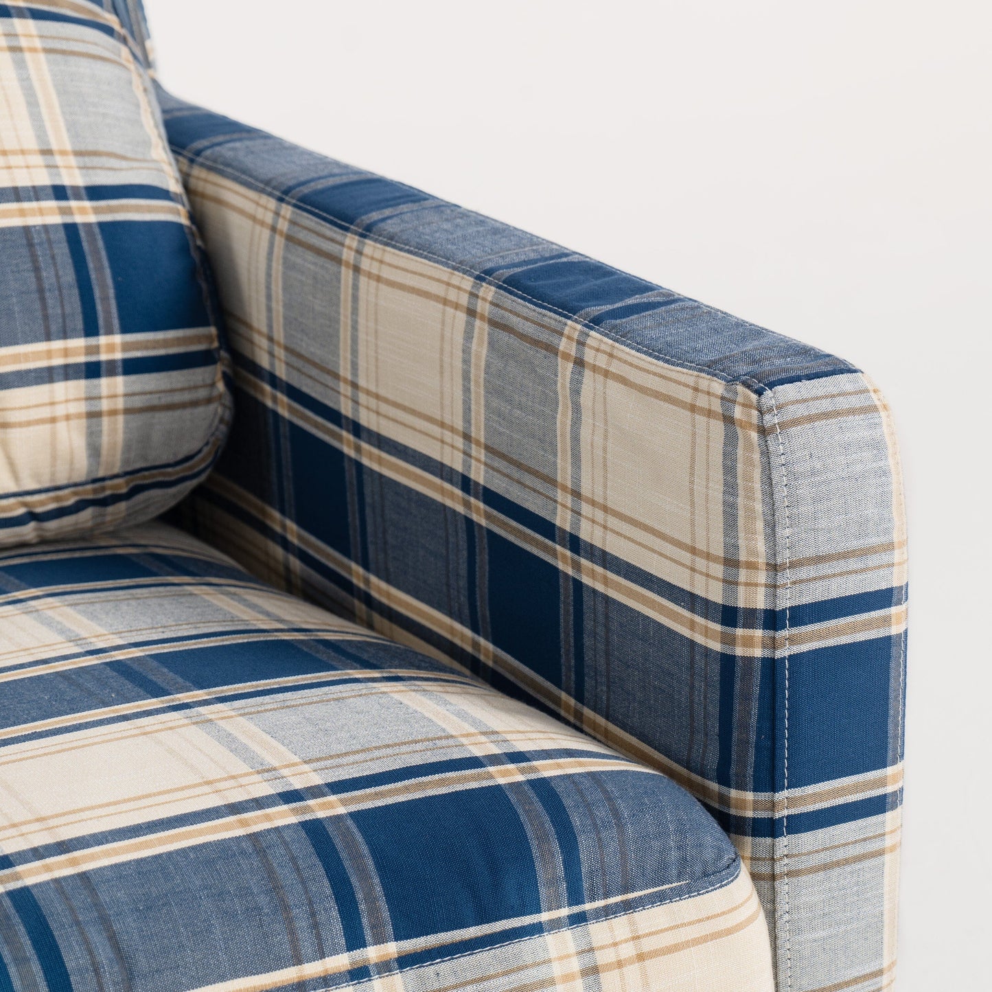 Cottonfy Country Check Sofa with Removable Skirted Covers Living and Home 
