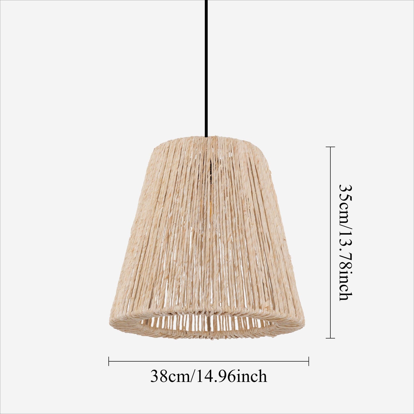 Living Nest UK Rustic Hemp Rope Woven Pendant Light for Cozy Interiors Living Nest UK