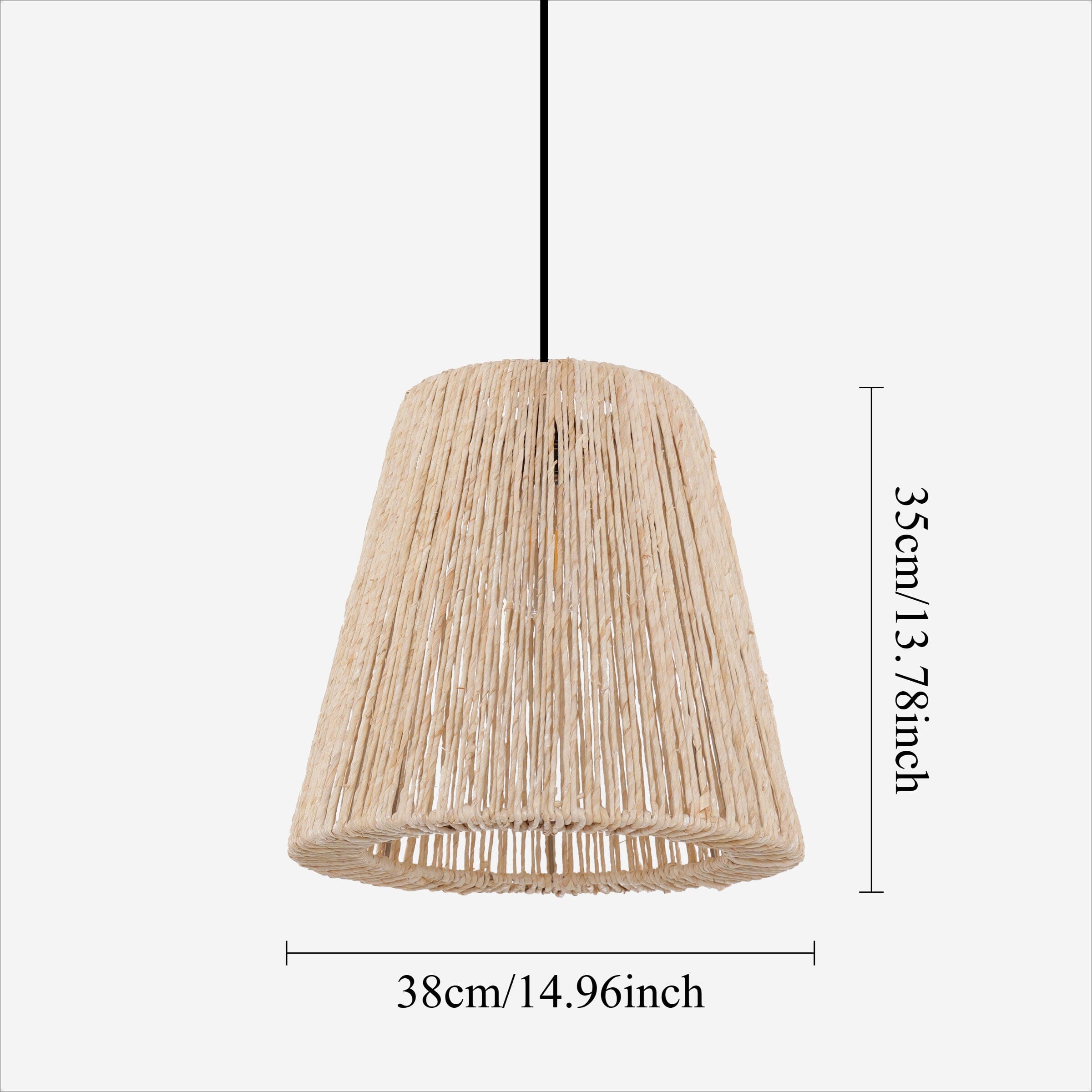 Living Nest UK Rustic Hemp Rope Woven Pendant Light for Cozy Interiors Living Nest UK