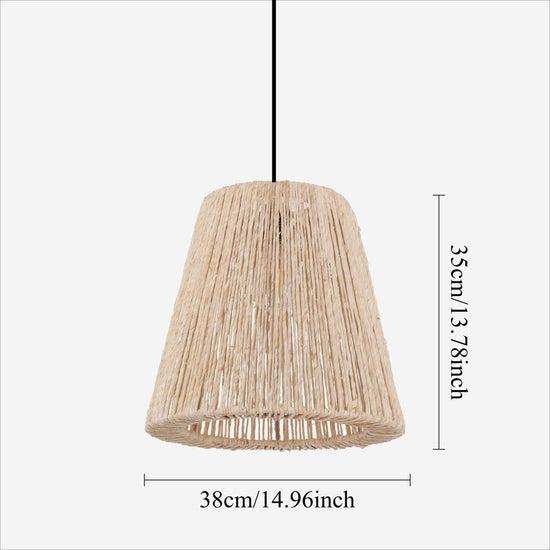 Living Nest UK Rustic Hemp Rope Woven Pendant Light for Cozy Interiors Living Nest UK