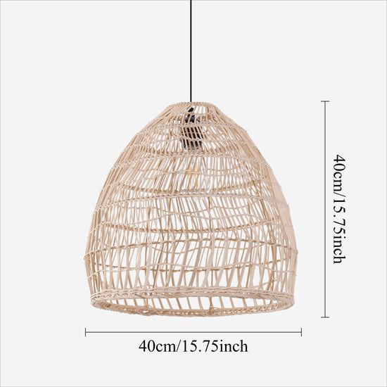 Lightsin Woven Rattan Dome Pendant Light for Rustic Interiors Lightsin UK 