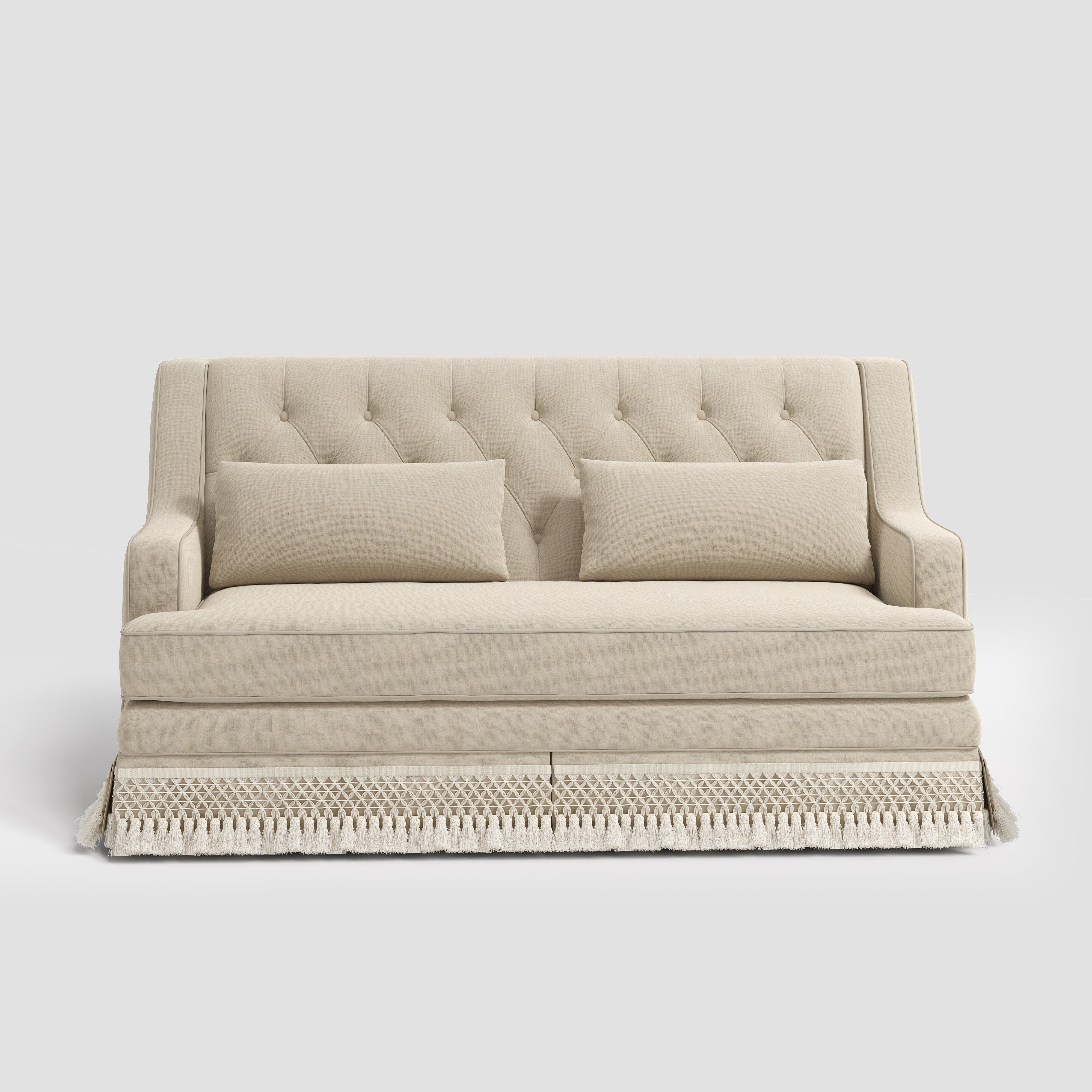 Cottonfy Country Fringe Skirt Sofa for Relaxed Home Living Cottonfy UK 