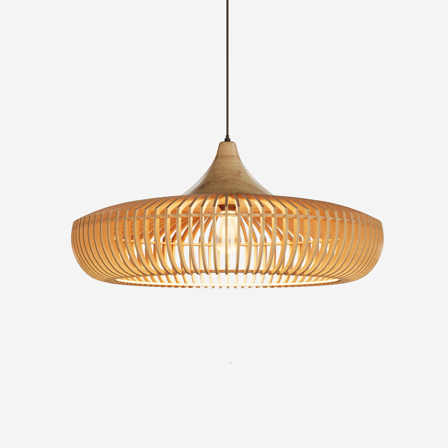 Shadome-Lightsin Handcrafted Wooden Kitchen Pendant Light Fixtures Lightsin UK