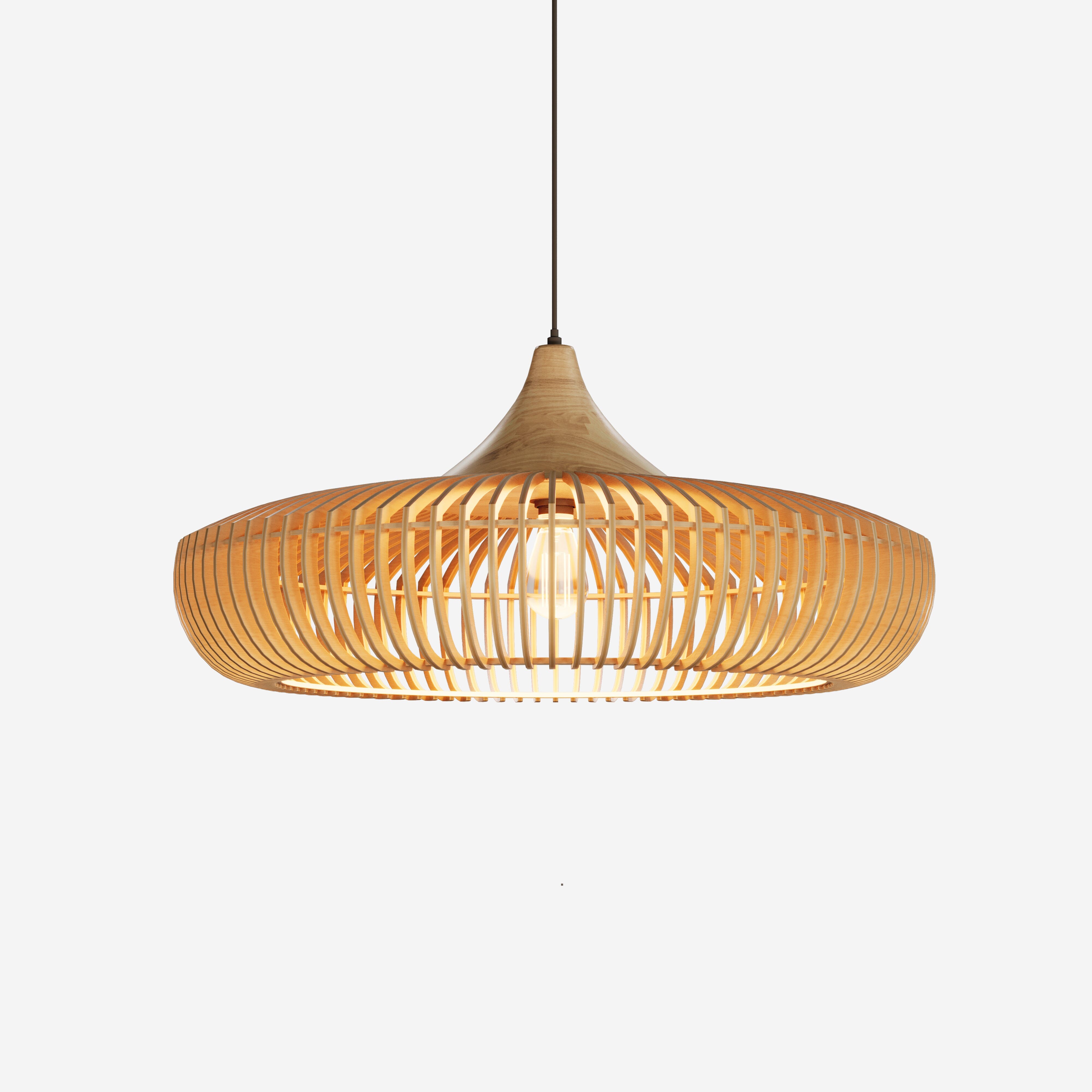 Shadome-Lightsin Handcrafted Wooden Kitchen Pendant Light Fixtures Lightsin UK
