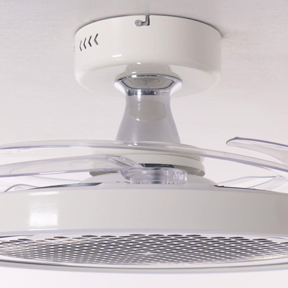 48 inch reversible ceiling fan with LED light shown as a clean product view