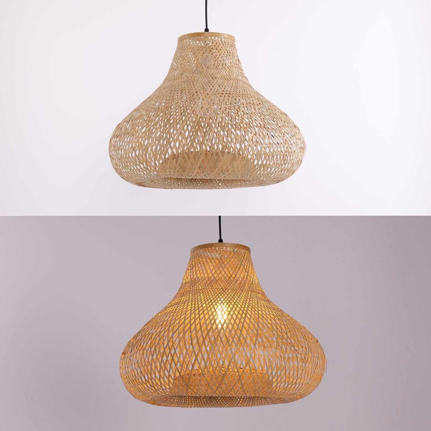 Lightsin Distinctive Handcrafted Bamboo Gourd Decorative Pendant Light Lightsin UK 