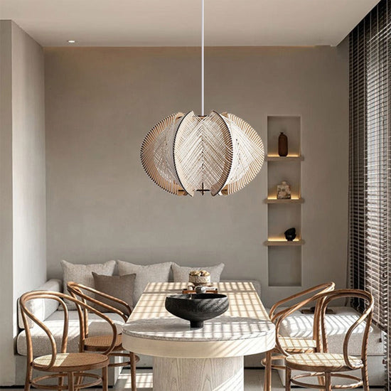 Lightsin Handmade LED Wooden Pendant Light 40/60 Dia Lightsin UK 