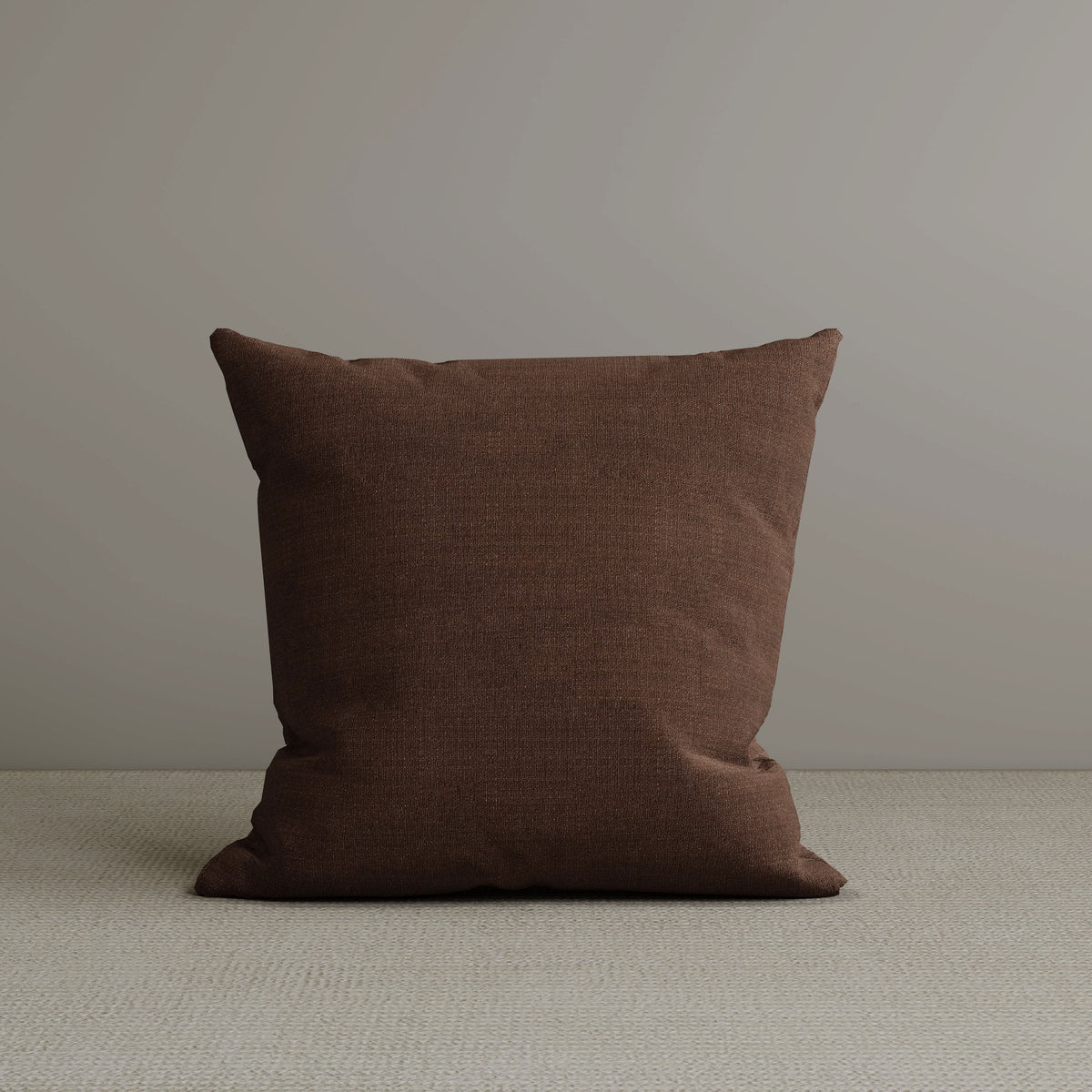 Square Exclusive Design Cushion in Dark Walnut Cotton Linen, 45*45CM Cottonfy UK 1 PC 