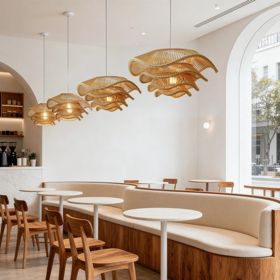 Lightsin Multi-tiered rattan pendant lamp Lightsin UK 