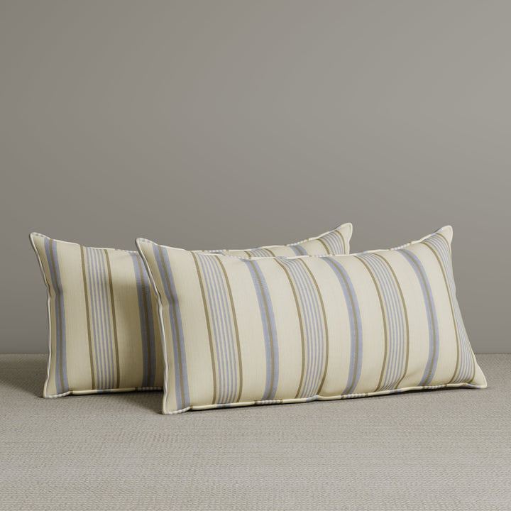 🎁 Exclusive Waist Cushion in Sky Blue Striped Cotton Linen, 56*27*12 CM (100% off)