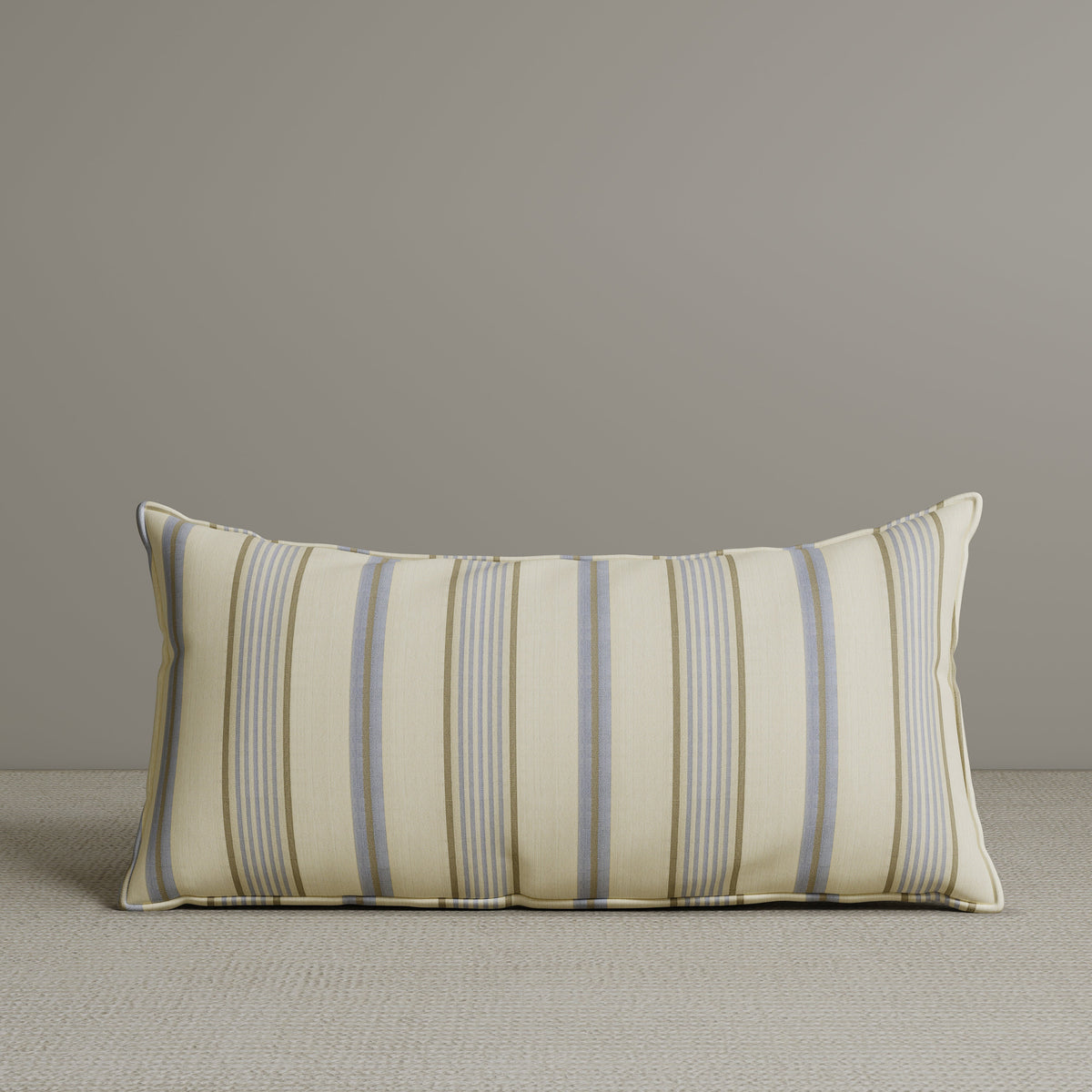 🎁 Exclusive Waist Cushion in Sky Blue Striped Cotton Linen, 56*27*12 CM (100% off)