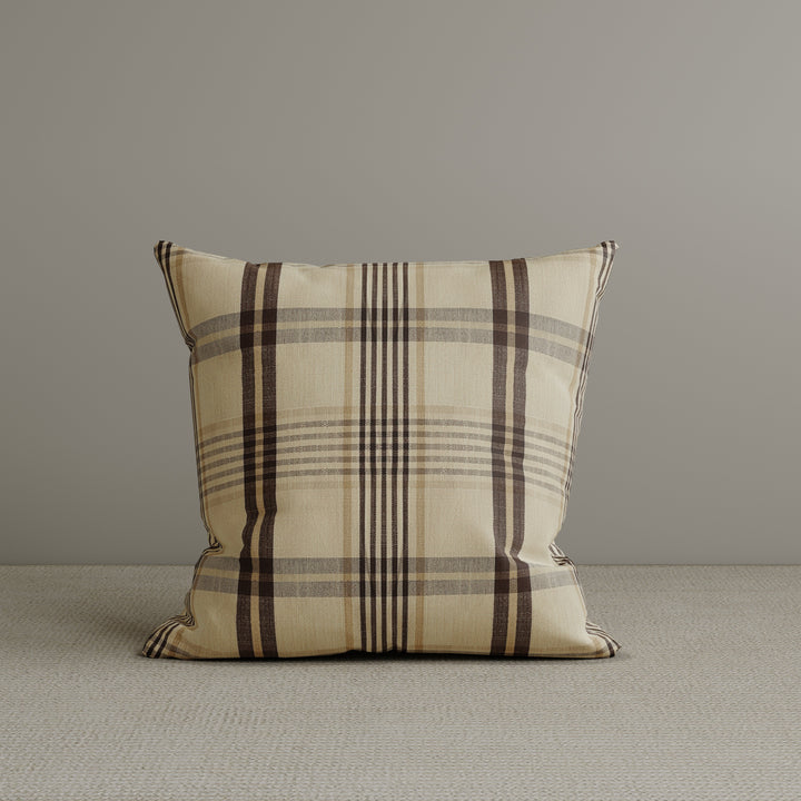 🎁 Square Exclusive Design Cushion in Cocoa Comfort Checkered Cotton Linen, 45*45CM (100% off)