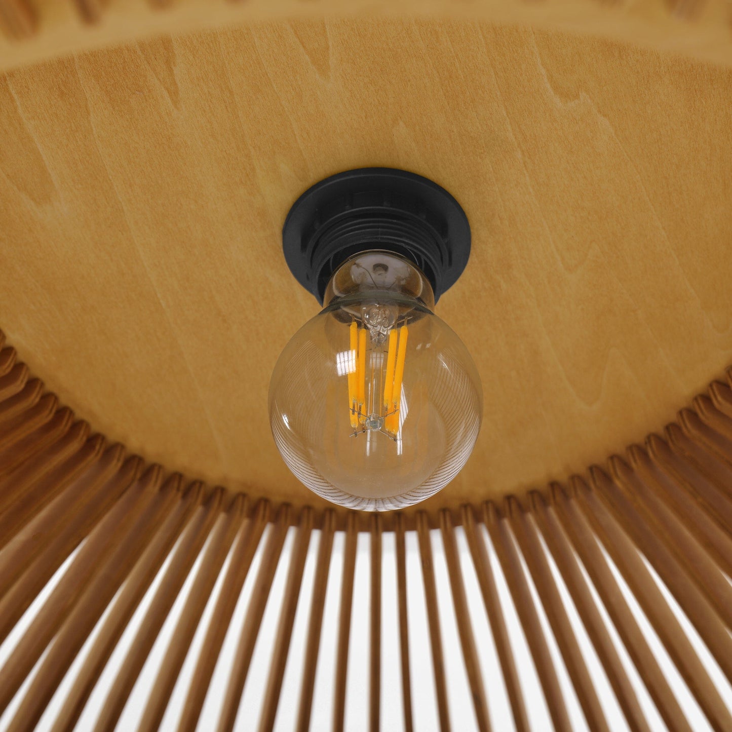 Lightsin Shadome Handcrafted Wooden Kitchen Pendant Light Lightsin UK