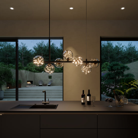 Cumulus - Modern Metal Chandelier with LED Starry Sky Effect