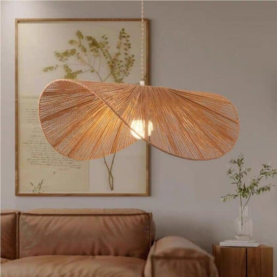 Lightsin Vintage Simple Creative Handwoven Hemp Rope Pendant Light Fixture Lightsin UK 