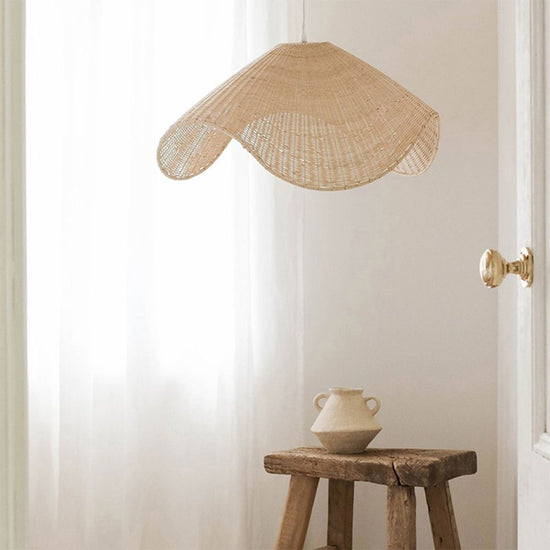 Lightsin Rustic Rattan Handcrafted Pendant Light for Living Room Lightsin UK 