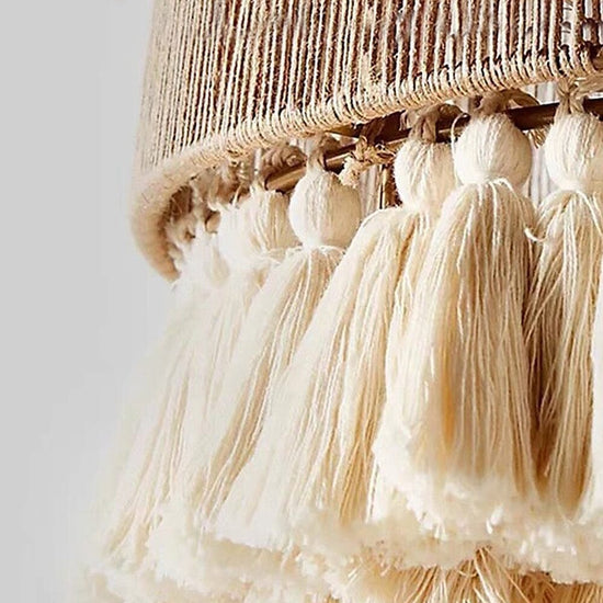 Lightsin Bohemian Creative Tassel Handmade Hemp Rope Pendant Light Lightsin UK 