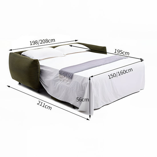 Cottonfy Small 2 Seater Sofa Bed Foldable Space Saving Sofa for UK Homes Sofa Beds Cottonfy UK 