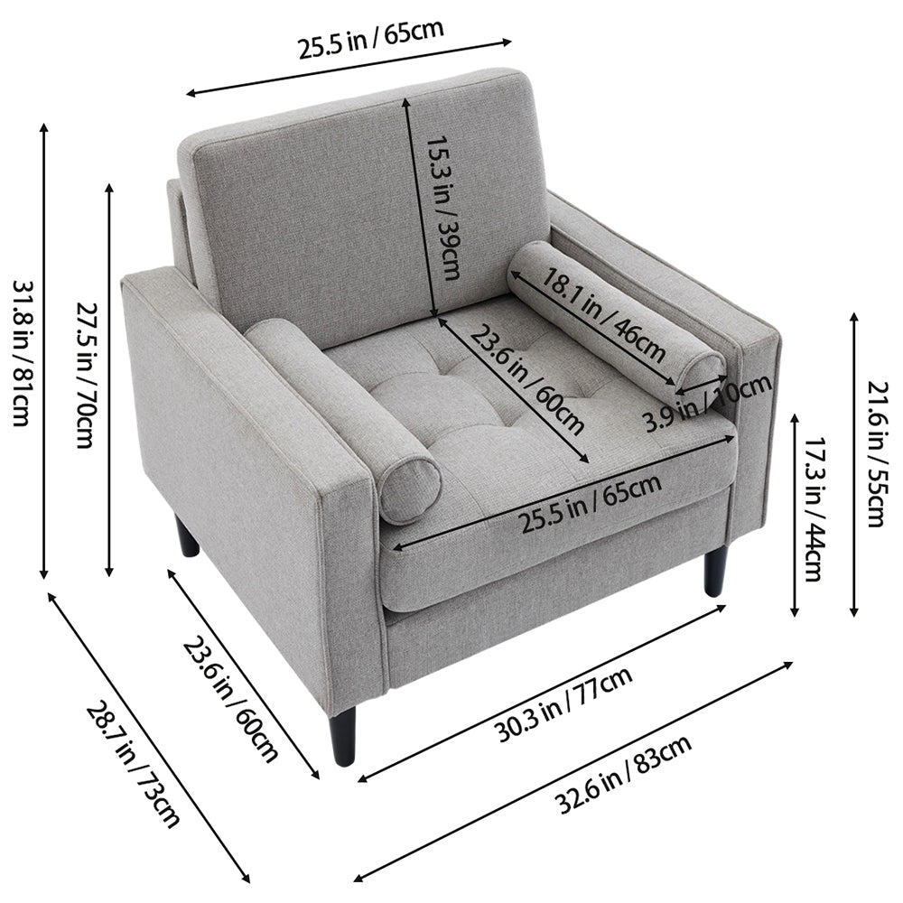 Mid-Century Single Sofa Armchair