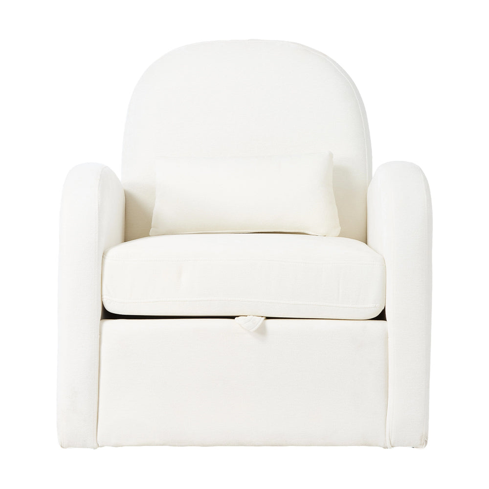 🎁 Swivel Chenille Upholstered Single Sofa Armchair (100% off)