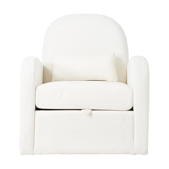 🎁 Swivel Chenille Upholstered Single Sofa Armchair (100% off)