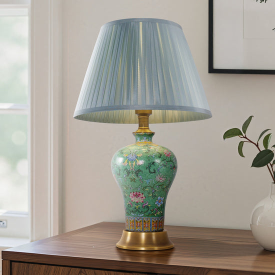 Lightsin Colorful Handcrafted Ceramic Table Lamp - Ideal for Bedroom, Desk & Living Room Lightsin UK