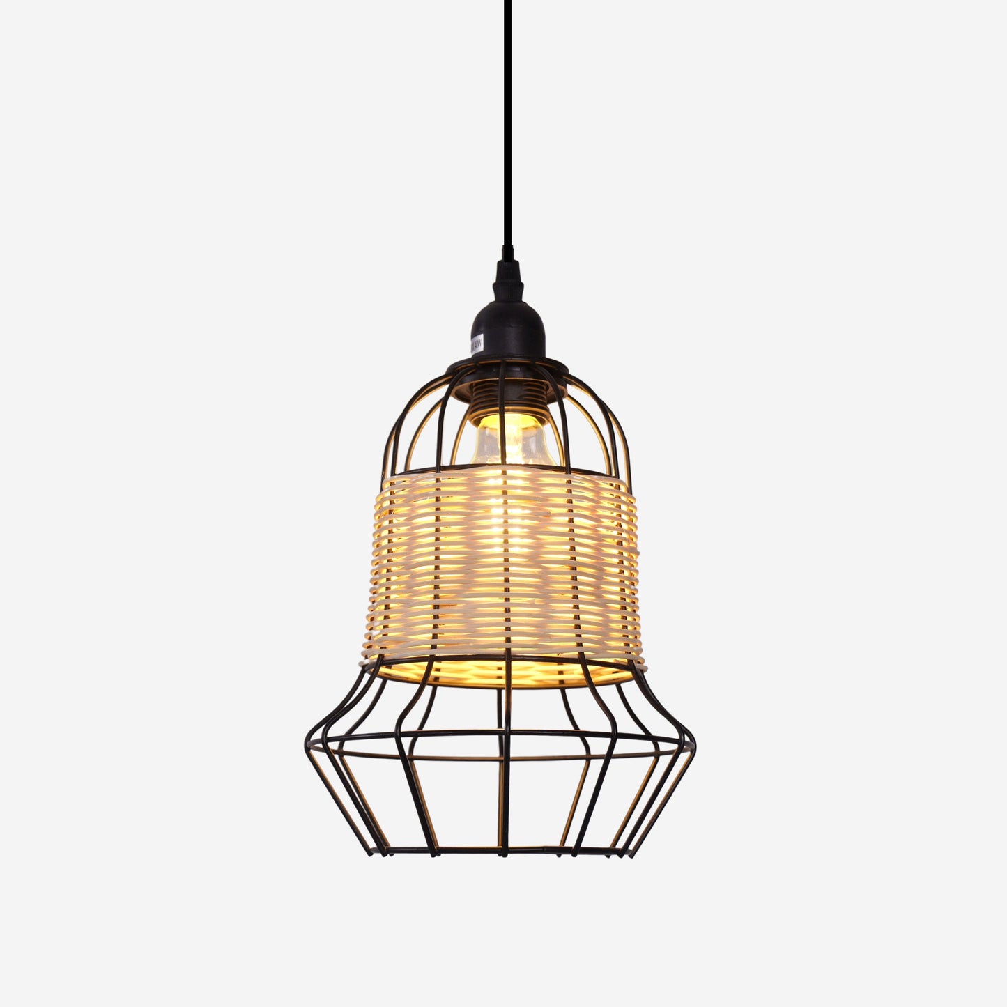 Living Nest UK Basket-Inspired Bar Pendant Light Natural Rattan Pendant Lighting Living Nest UK