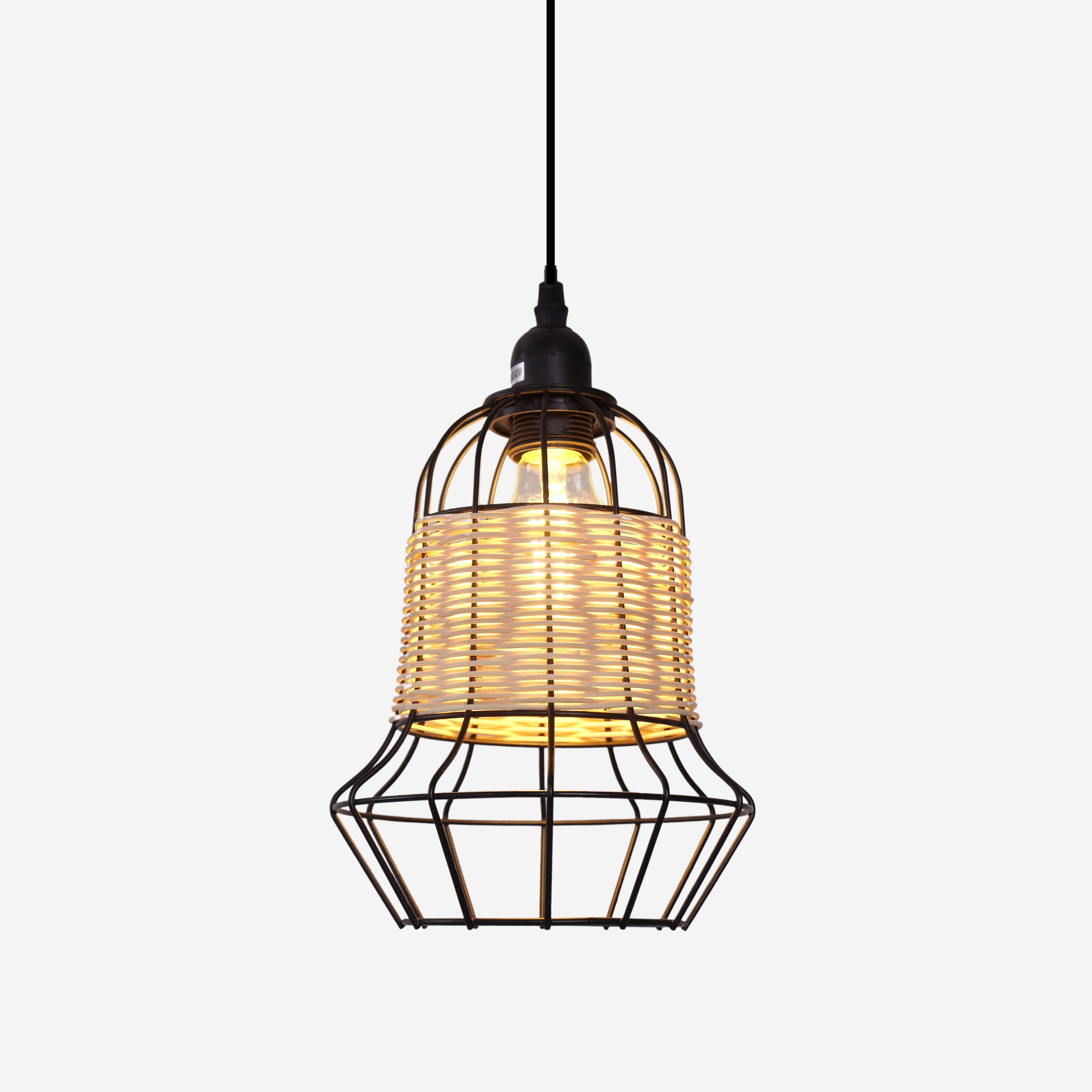 Living Nest UK Basket-Inspired Bar Pendant Light Natural Rattan Pendant Lighting Living Nest UK