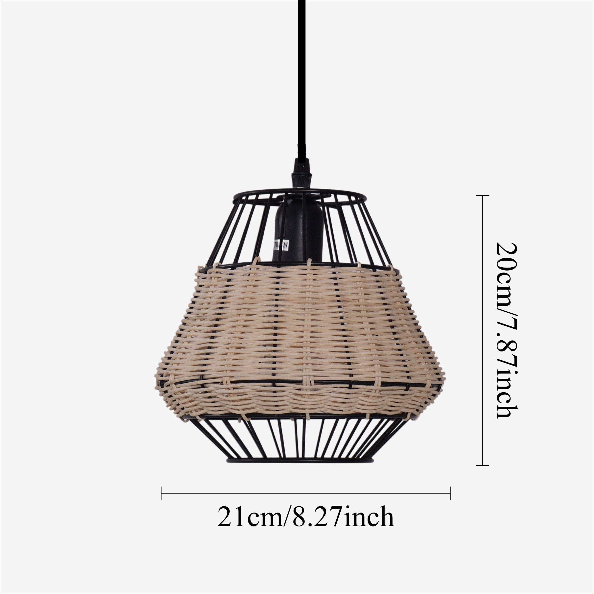 Rustic Dining Room Woven Rattan Paper Rope Iron Chandelier for Kitchen Aisle Reading Corner Living and Home