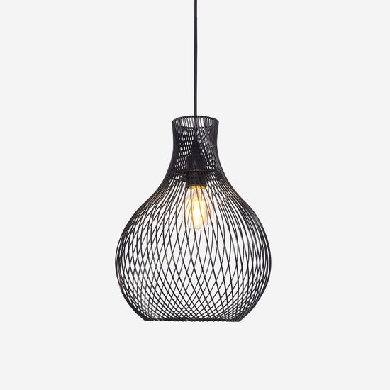Lightsin Minimalist Black Wire Cage Pendant Light for Home Decor Lightsin UK 