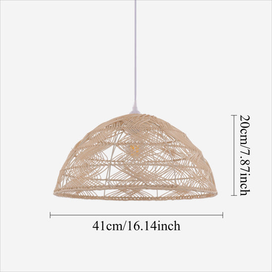 Lightsin Handwoven Rattan Dome Pendant Light for a Warm & Cozy Glow Lightsin UK 