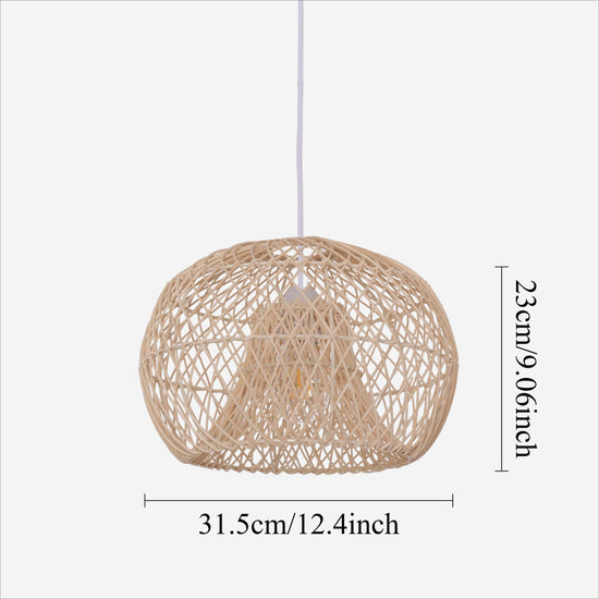 Lightsin SolNest Boho Rattan Hanging Lamp Lightsin UK 