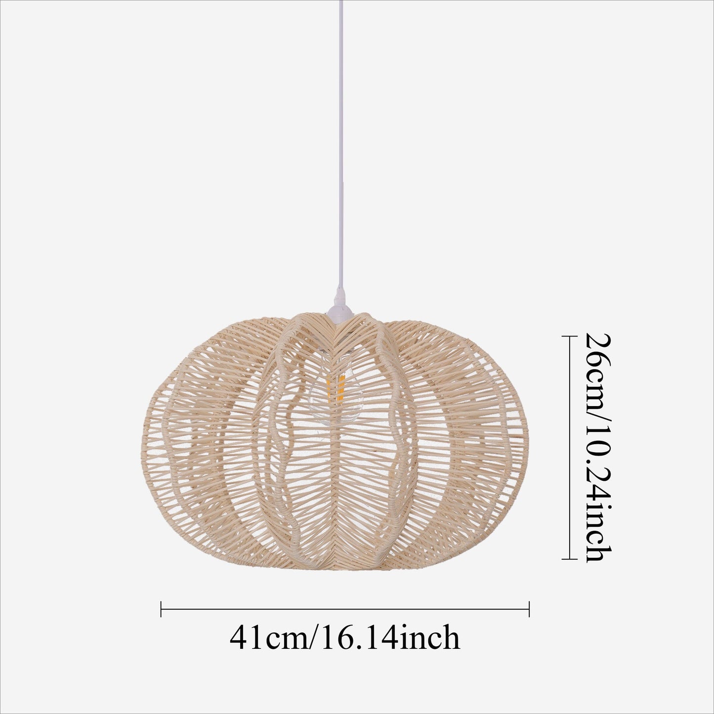 Lightsin Woven Rattan Ceiling Light for a Serene Ambiance Lightsin UK 