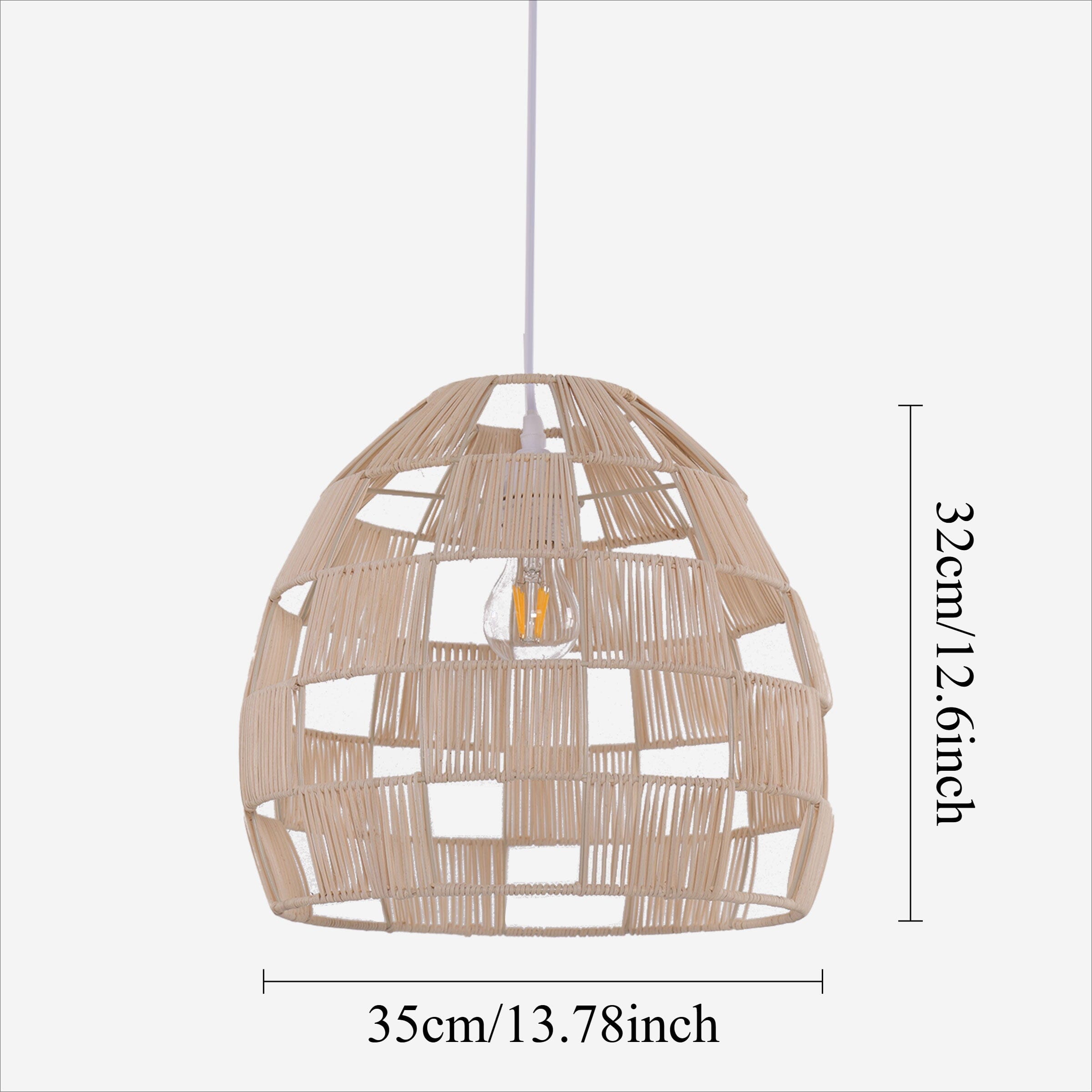 Lightsin Handwoven Rattan Pendant Light for a Warm & Stylish Ambiance Lightsin UK 