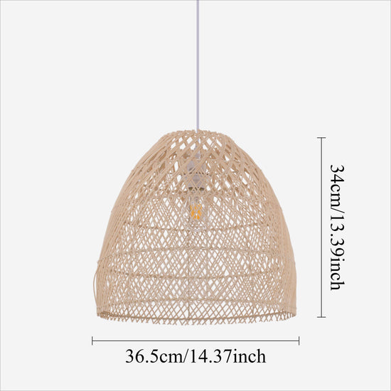 Lightsin TerraBell Dome Shaped Rattan Hanging Light Lightsin UK 