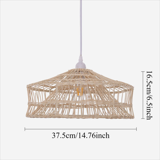 Lightsin NestLine Handwoven Shallow Pendant Lamp Lightsin UK 