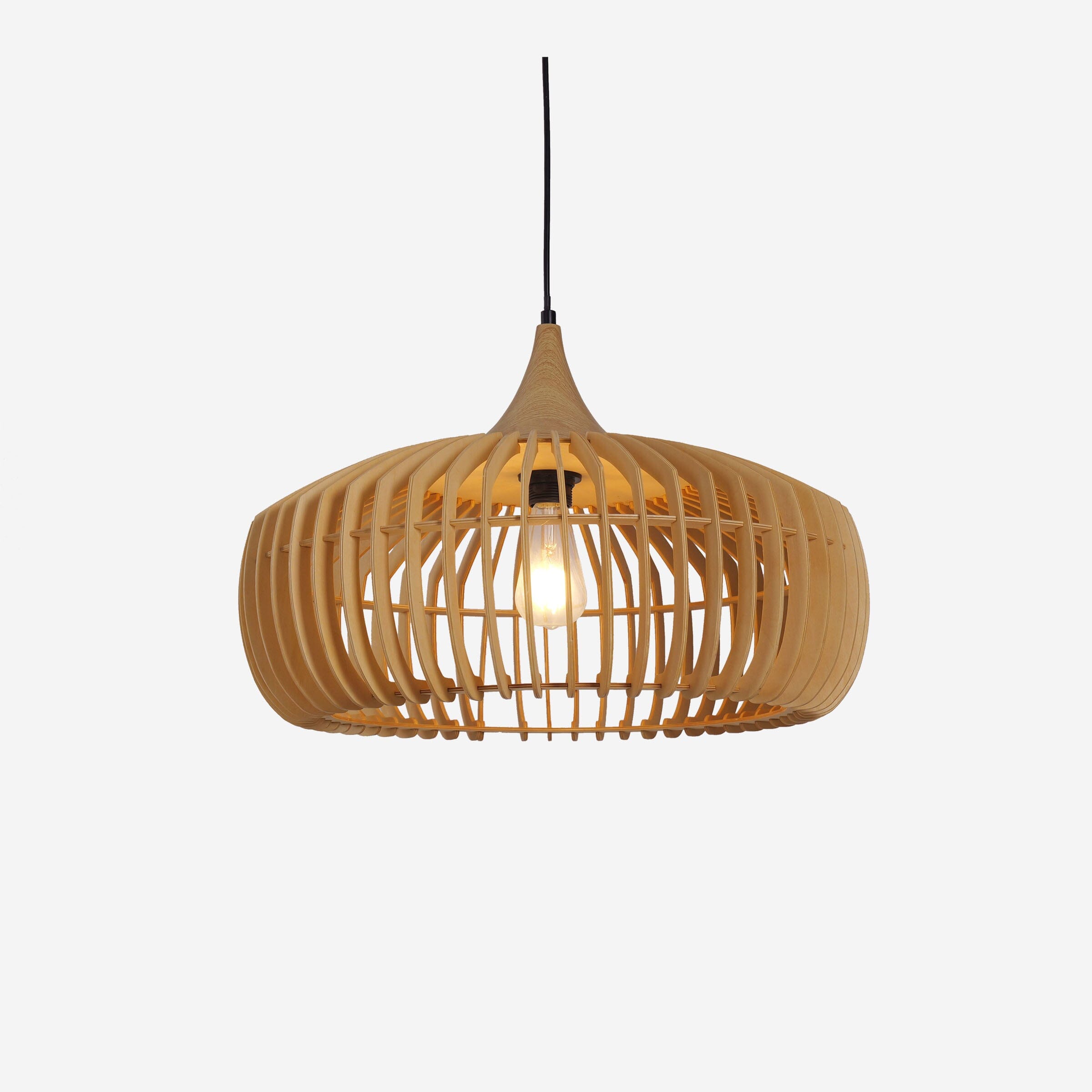 Lightsin Handcrafted Wood Pendant Light for Kitchen Island and Modern Interiors Lightsin UK 