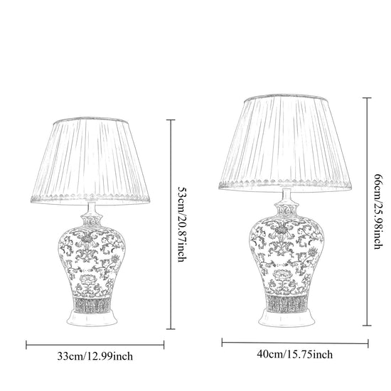 Lightsin Colorful Handcrafted Ceramic Table Lamp - Ideal for Bedroom, Desk & Living Room Lightsin UK