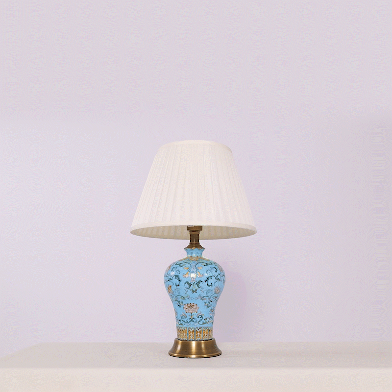 Lightsin Colorful Handcrafted Ceramic Table Lamp - Ideal for Bedroom, Desk & Living Room Lightsin UK